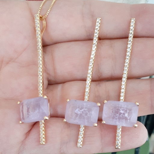 Conjunto Cristal Fusion Lavanda com Microzircônias