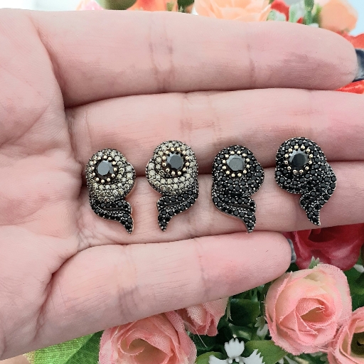 Brinco Caracol com Zircônias