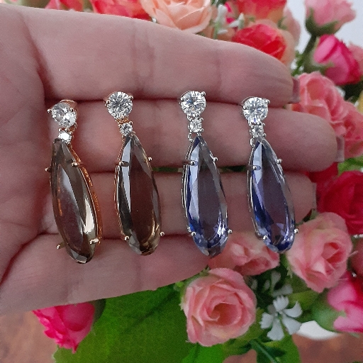 Brinco Cristal com Zircônias