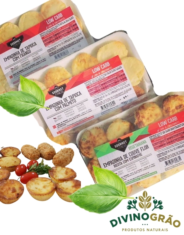 BOLINHO DE AIPIM COM CARNE GOURMET FITNESS 12 UNIDADES π¨βπ³