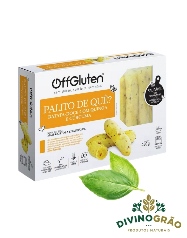 PALITO DE QUE? BATATA DOCE, QUINOA E CURCUMA 450G OFFGLUTEN 🍴🍴