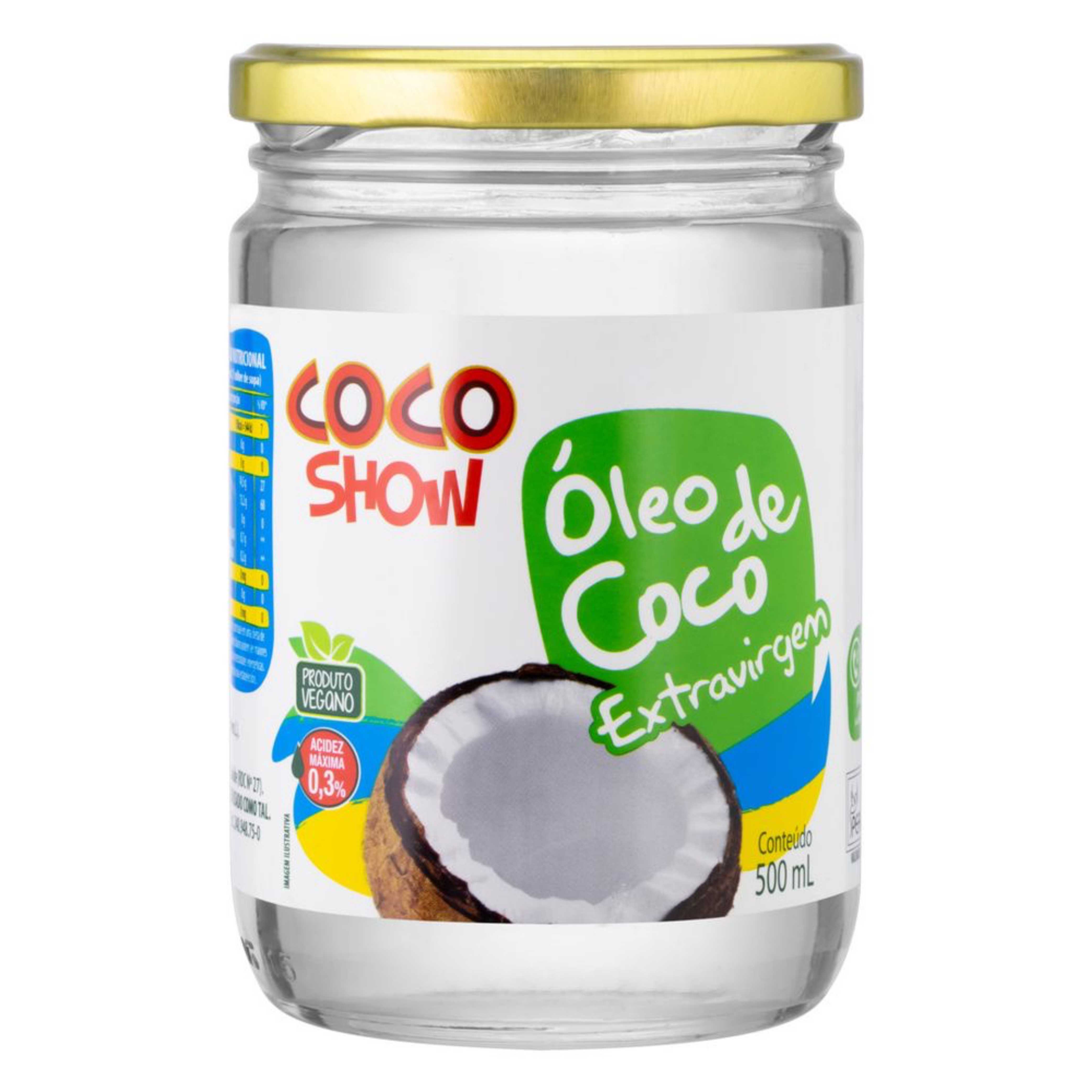 ÓLEO DE COCO EXTRA VIRGEM 500ML COCO SHOW  🥥