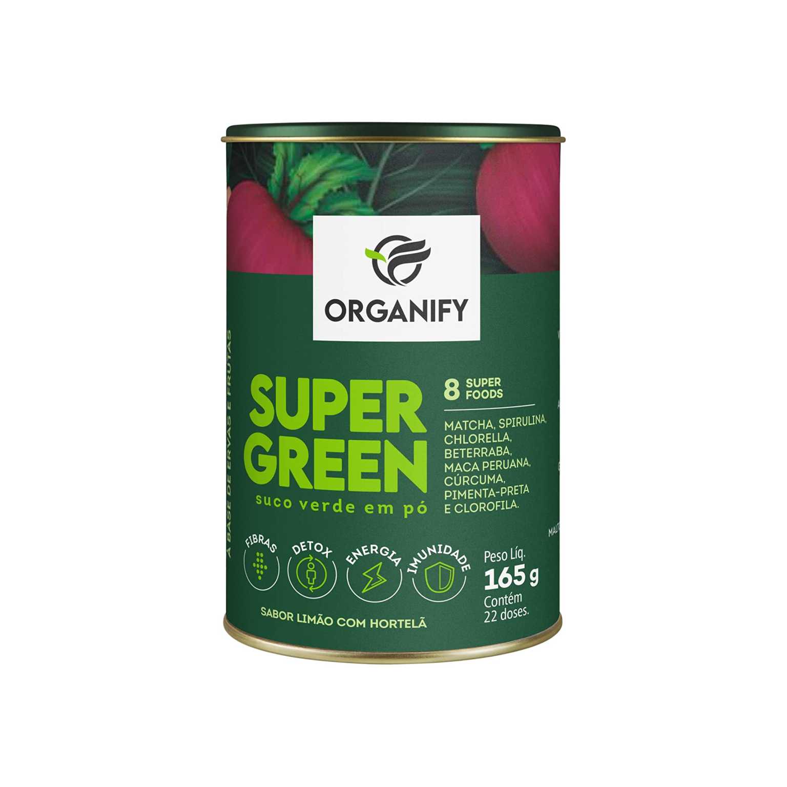 SUPERGREEN SUCO VERDE 165G ORGANFY