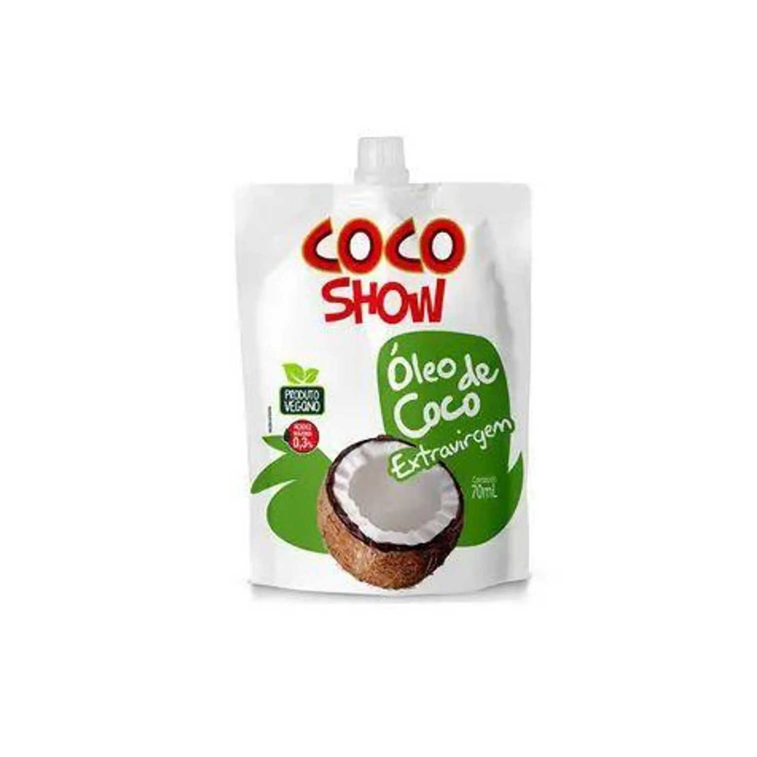 POUCH OLEO DE COCO EXTRAVIRGEM 70ML COCO SHOW