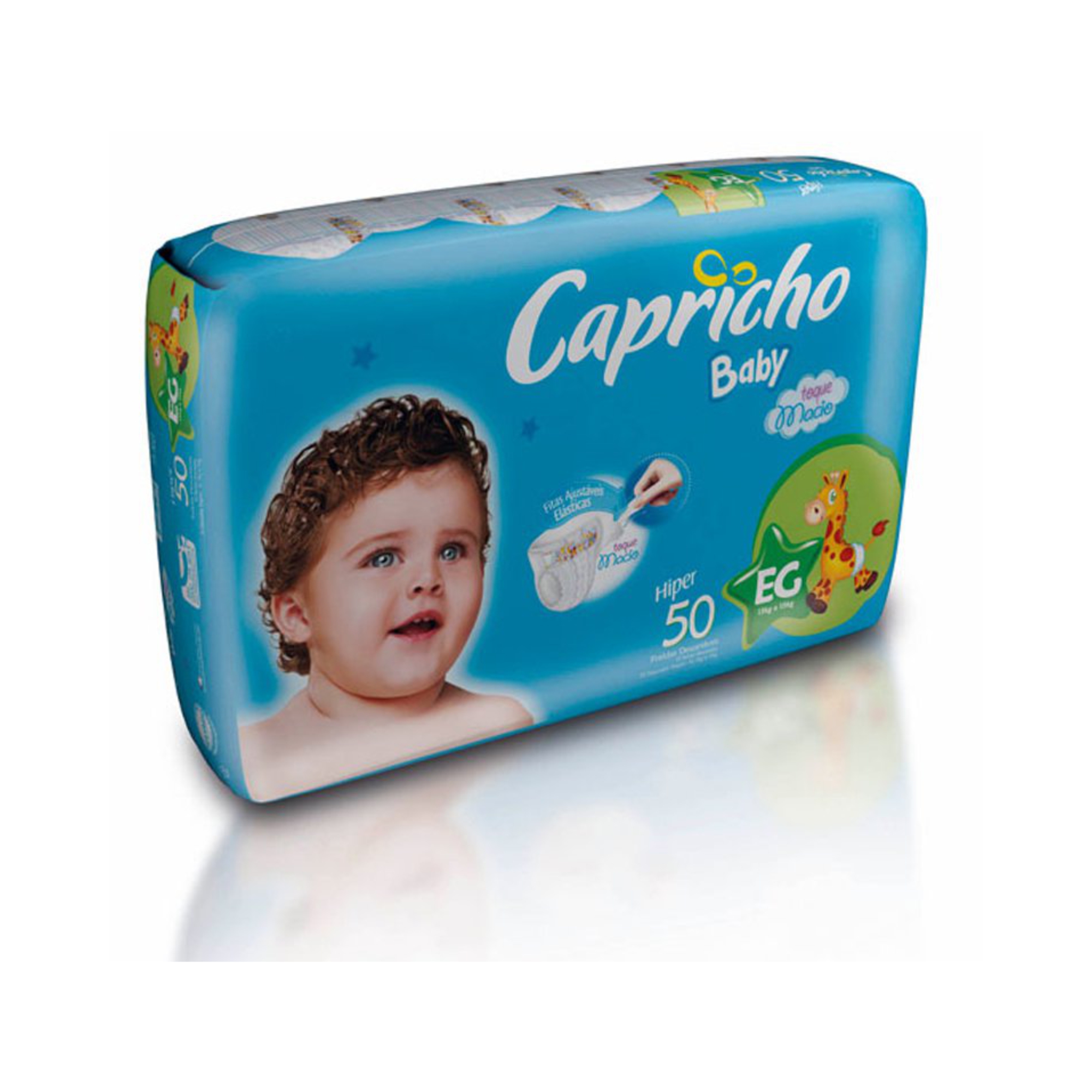 FRALDA CAPRICHO BABY, EG 50 FRALDAS PACOTE HIPER