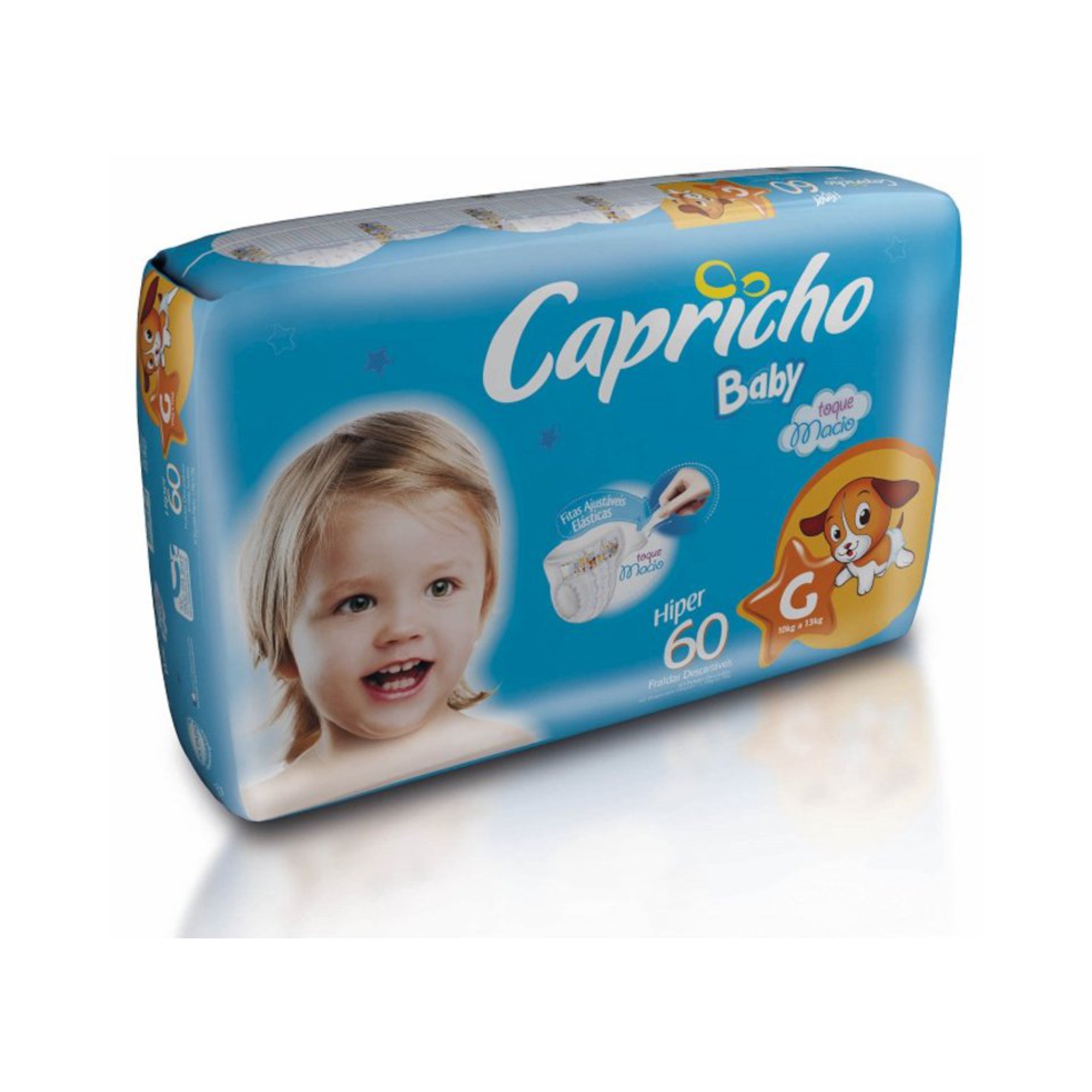 FRALDA CAPRICHO BABY, G 60 FRALDAS PACOTE HIPER